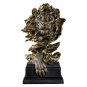 American Retro Lion Head Statue Creative Home Decoration Resin Figurine Living Room