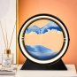 Moving Sand Art Picture Round Glass 3D Hourglass Deep Sea Sandscape In Motion Display