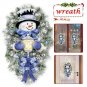 Christmas Decoration Stickers Home Outdoor Window Door Snowman