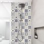 60*120cm European Style Flower Tile Diagonal Tile Floor Sticker Living Room Bedroom