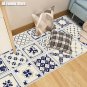 60*120cm European Style Flower Tile Diagonal Tile Floor Sticker Living Room Bedroom