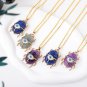 1PC Natural Crystal Gemstone Insect Eye Pendant Ornament Necklace Reiki Fashion