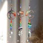 Colorful Tree Of Life Healing Crystal Chakra Sun Catcher Moon Star Rainbow Hanging Prism Natural