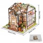DIY Mini House Kit Creative Dollhouse Model with Furniture LED Light 3D Doll House