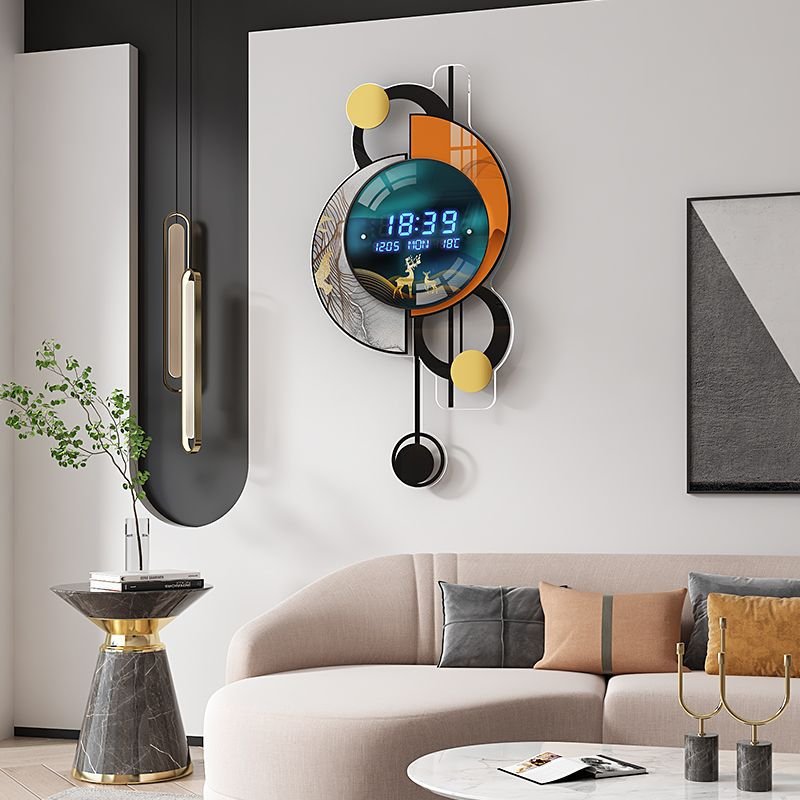 Eternal Calendar Electronic Wall Clock Living room decoration Creative Fashion Clock