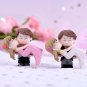 Sweet Couple Bride Groom Model Miniature Figurine Landscape Wedding Figurine