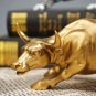 Luxury Living Room Decoration Golden Bull Home Decor Desk Accessories