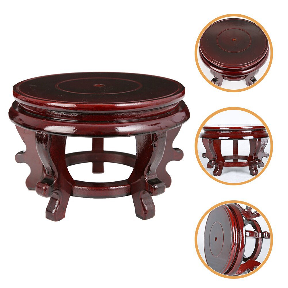 Flower Pot Base Wood Stand Stools Indoor Planter Succulents Stands Bench Tall