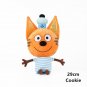 Genuine kid e cats Russian Три кота My Family Three Happy Cats Plush Doll Cookie Candy