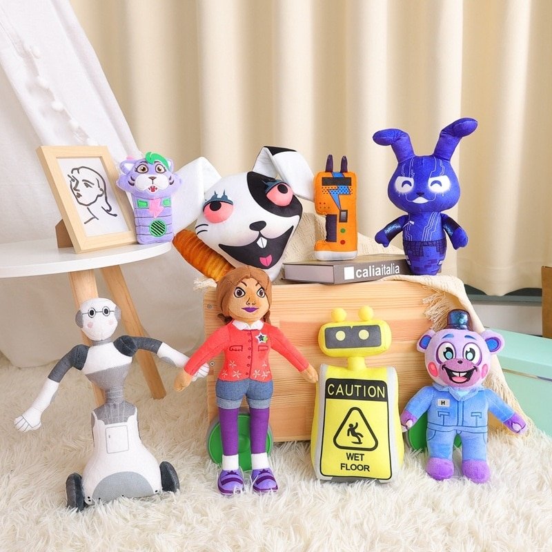 1/5Pcs FNAF Security Breach Ruin Cute Plush Toys Game Doll Cartoon Stuffed Dolls Toys