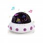 UFO Shape Music Starry Star Minions Projection Night Light Romantic Rotate LED USB Battery