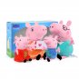 19/30cm Original Peppa Pig Plush Toys Embroidery Style Cute Doll Animal