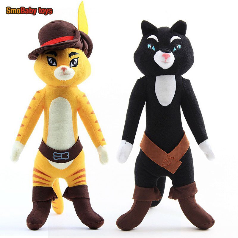Boots Kitty Softpaws Puss Funny Cat Halloween Plush Toys Stuffed Cuddly Doll Gift
