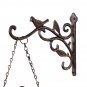 Antique Outdoor Garden Wall Station Metal Clock Double Sided Bird Vintage Retro Round Wall