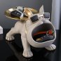 Big Mouth Cool Dog Statue Storage Bulldog Butler Decoration with Tray Animal