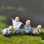 4pcs Figurine Fairy Home Decoration Accessories Kawaii Chinese Buddhist Monks Miniature Bonsai