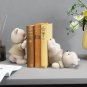 Bear Book End Figurine Cream Style Cute Little Decorations Living Room