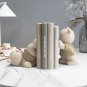 Bear Book End Figurine Cream Style Cute Little Decorations Living Room