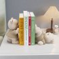 Bear Book End Figurine Cream Style Cute Little Decorations Living Room