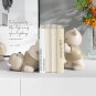 Bear Book End Figurine Cream Style Cute Little Decorations Living Room