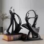 Nordic Art Dancing Couple Resin Figure Ornaments Figurines Home Decoration