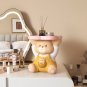 Cartoon Bear Storage Tray Statue Kawaii Dudu Bear Sculpture Keys Jewelrys Storage Box Resin