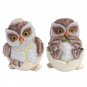 2Pcs Baby Owl Ornaments Cartoon Realistic Chubby Egg Shell Incubation Collection Garden