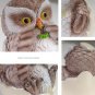 2Pcs Baby Owl Ornaments Cartoon Realistic Chubby Egg Shell Incubation Collection Garden