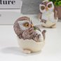 2Pcs Baby Owl Ornaments Cartoon Realistic Chubby Egg Shell Incubation Collection Garden