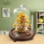 Feng shui Decor Lucky Wealth Ornament 24k Gold Foil Pine Tree Gold Crafts Office