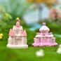 Figurines Miniature Cute Pink Fairytale Castle Resin Micro Landscape Ornaments For Home
