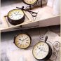 Non-ticking Wall Clock Good Vintage Clock Double Sided Wall Clock Wrought Iron Home