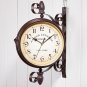 Non-ticking Wall Clock Good Vintage Clock Double Sided Wall Clock Wrought Iron Home