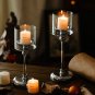 INS Nordic Vintage Luxury Silver Candlestick Aromatherapy Candle Decoration