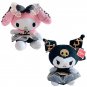 23cm Sanrioed Cute Cartoon Black Gold Series My Melody Kuromi Plush Toy Anime