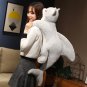 135cm Kawaii Transform Shark Cat Plush Toys Stuffed Cute Cat Doll Lovely Animal