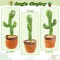 Dancing Cactus Repeat Talking Toy Electronic Plush Toys Can Sing Record Lighten Battery USB