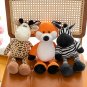 35cm Simulation Jungle Animal Rabbit Poodle Dog Doll Plush Toy Giraffe Elephant Doll Doll Gift