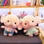 Plush Toy Elephant Dress Heart Big Ear Couple Lover Kawaii Cartoon Animal Stuffed Doll Girl