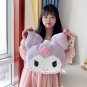 Comfortable Kuromi Plush Toy Lovely Back Cushion For Chair Japanese Style Plushies Sofa