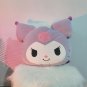 Comfortable Kuromi Plush Toy Lovely Back Cushion For Chair Japanese Style Plushies Sofa