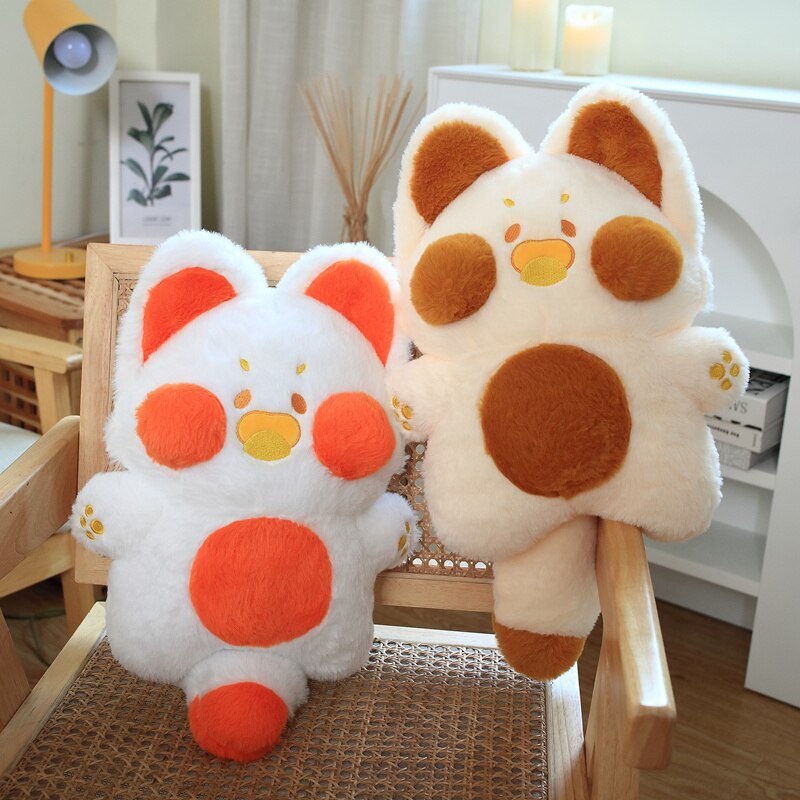 1pc 40CM INS Cute DuDu Cat Plush Doll Fluffy Fox Stuffed Cartoon Soft Toys Kawaii Kids Girls