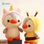 Kawaii Plush Toy Penguin Turn To Dinosaur Frog Unicorn Bee Stuffed Doll Cartoon Animal