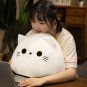 Kawaii Kitten Black Blue Cat Plush Toy Stuffed Squishy Animal Cat Pillow Nap Cushion Creative