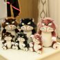 12-23cm Cartoon Cinderella Lufaxi Cat Figure Cute Anime Cat Plush Toy Stuffed Animal Doll