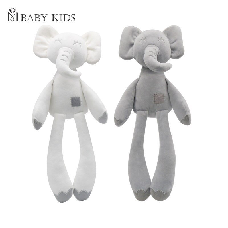 36cm Long-legged Elephant Cute Plush Toy Cute Baby Sleep Comforting Doll Plush Animal Toy Home