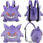 Pokemon Gengar Plush Backpack Gengar Big Tongue Blanket Pikachu Plush Toy Shoulder Bag