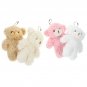 4 Pcs Plush Bear Mini Things Purse Aesthetic Keychain Pendants Cute Backpack Small