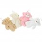 4 Pcs Plush Bear Mini Things Purse Aesthetic Keychain Pendants Cute Backpack Small