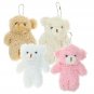 4 Pcs Plush Bear Mini Things Purse Aesthetic Keychain Pendants Cute Backpack Small